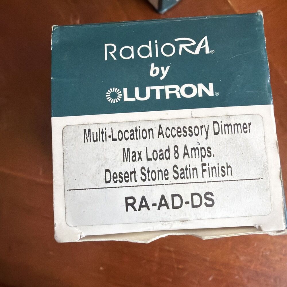 Lutron RadioRA 1st Gen RA-AD-DS Multi Location Accessory Dimmer Desert Stone 8A